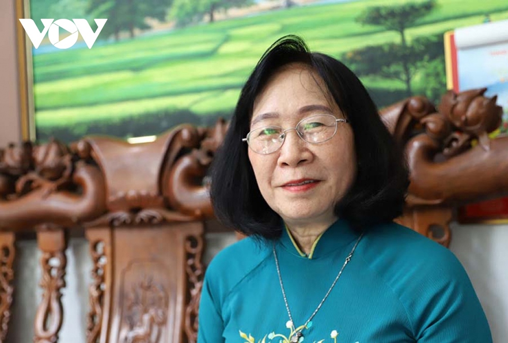PGS.TS Huỳnh Thị Gấm - nguyên Trưởng khoa Lý luận chính trị - Học viện Chính trị Quốc gia Khu vực II (Ảnh: VĐ)