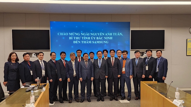 Lãnh đạo tỉnh Bắc Ninh thăm và làm việc tại Tập đoàn SamSung