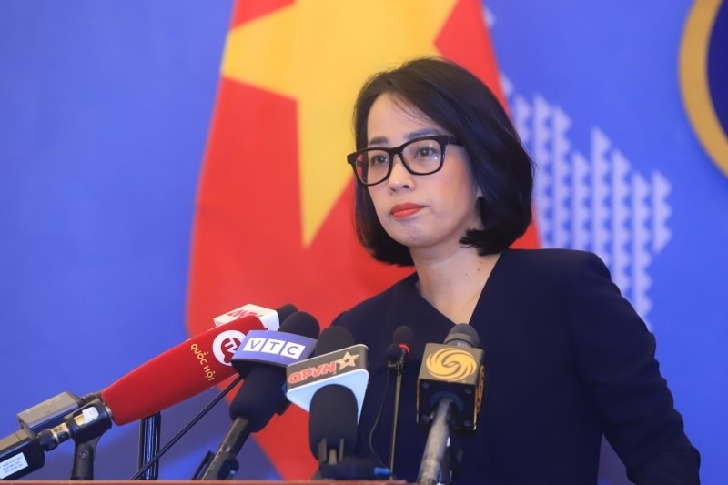 Người phát ngôn Bộ Ngoại giao Phạm Thu Hằng.
