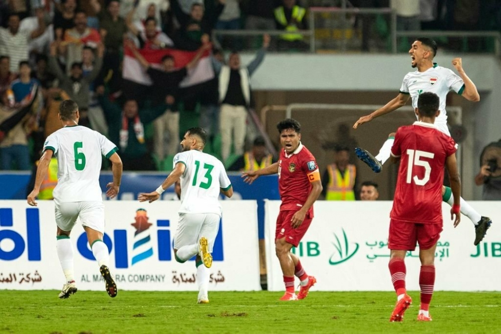 ĐT Iraq thắng ĐT Indonesia 5-1. (Ảnh: Getty)