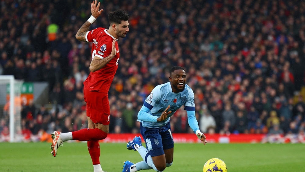 Ở vòng 12 Ngoại hạng Anh, Liverpool đón tiếp Brentford.