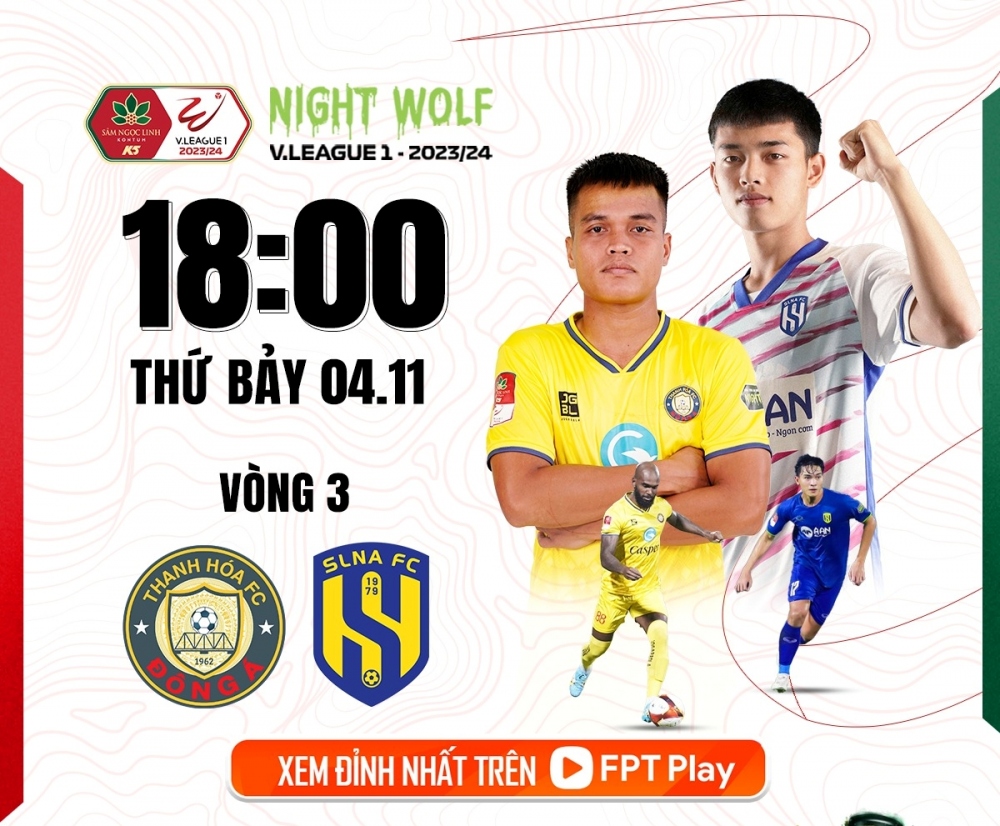 Thanh Hóa đọ sức với SLNA ở vòng 3 V-League 2023/2024 (Ảnh: FPT).