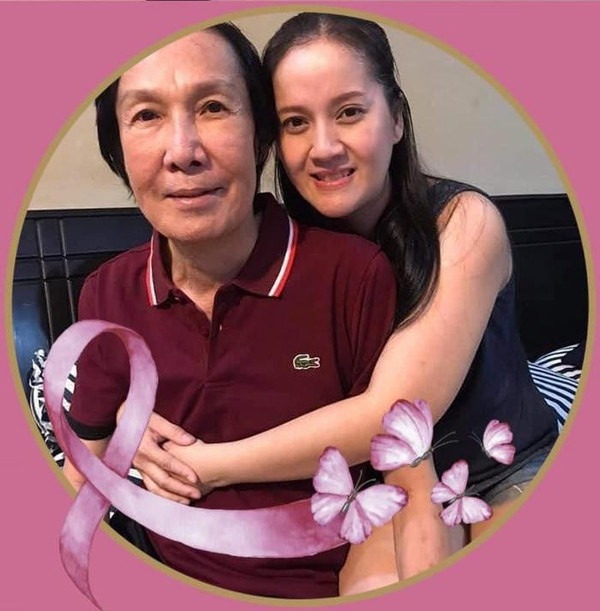 NSƯT Vũ Linh (lúc ông còn sống) và con gái.