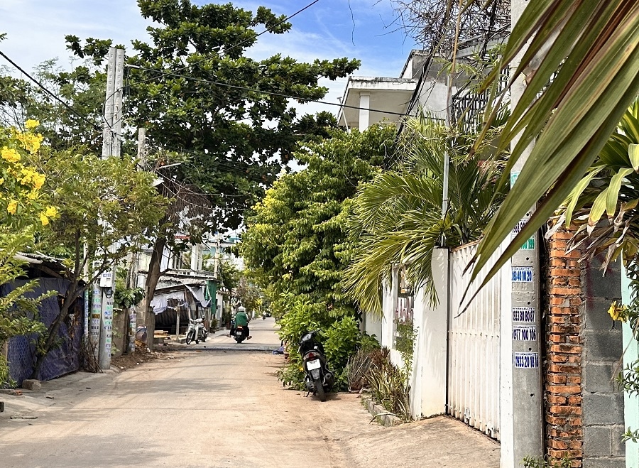 Khu vực nhà nghỉ Aloha, thuộc khu phố 3, phường Hàm Tiến, TP. Phan Thiết (Ảnh: D.T)