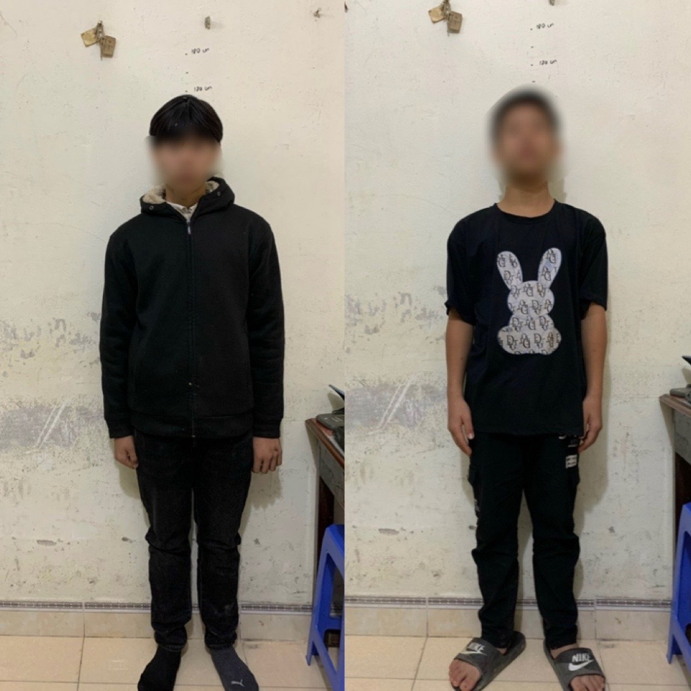 P.V.D. và L.T.A. tại cơ quan Công an