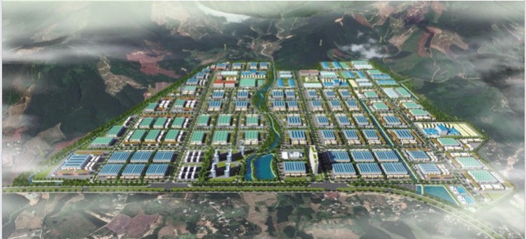 Phối cảnh đồ án Khu Công nghiệp Hòa Ninh