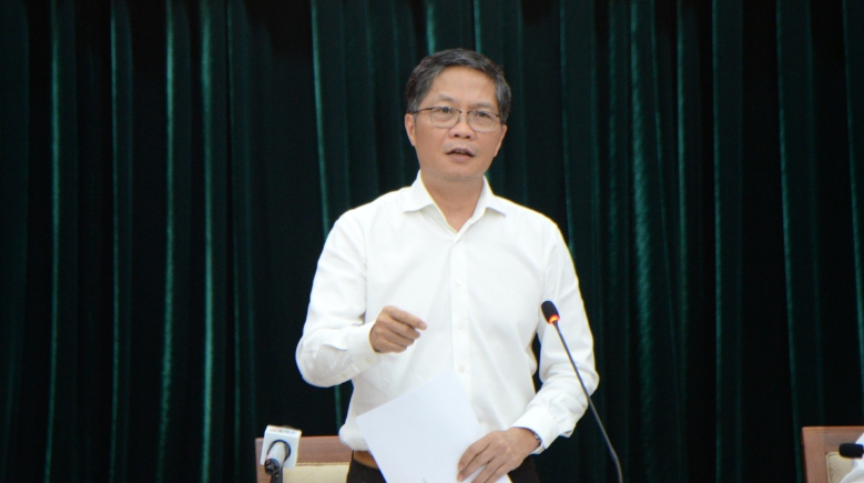 Trưởng ban Kinh tế Trung ương Trần Tuấn Anh phát biểu