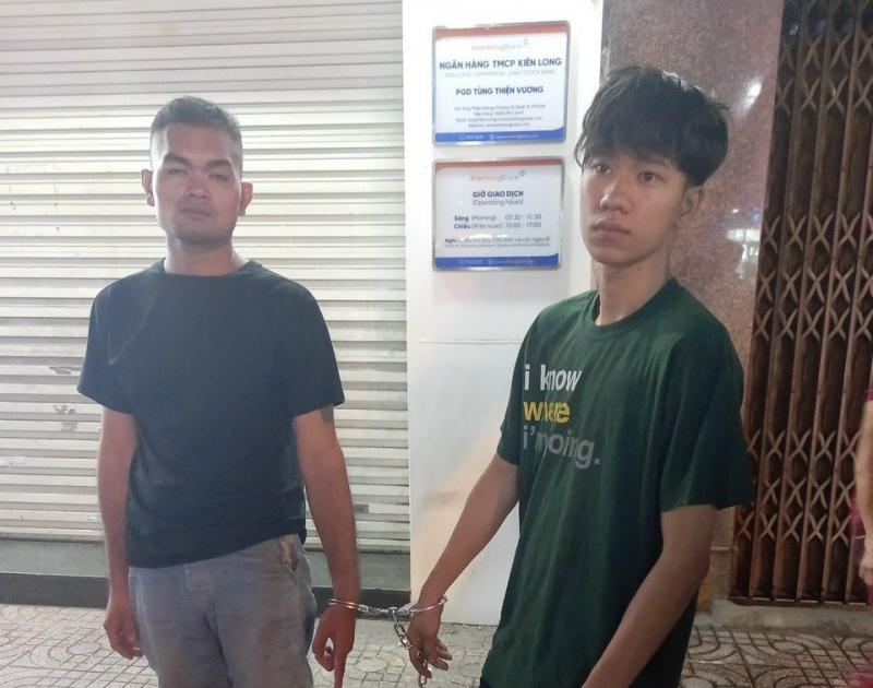 Hai đối tượng cướp tài sản Nguyễn Hữu Nghĩa và Nguyễn Xuân Trường. Ảnh: Công an nhân dân