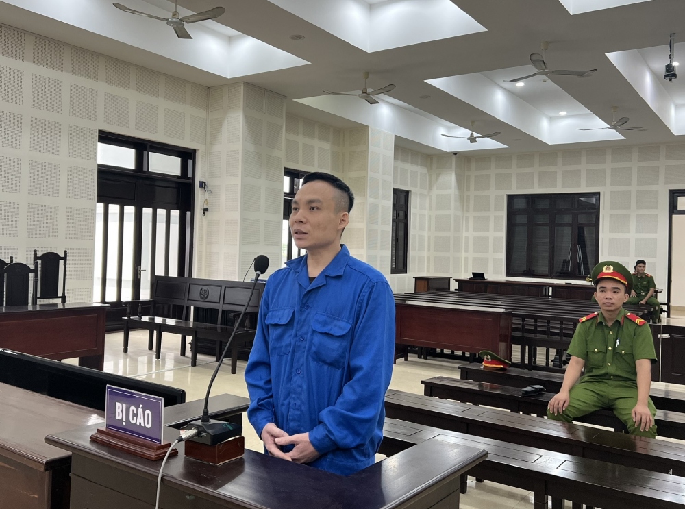 Nguyễn Thanh Quang tại phiên tòa sơ thẩm.