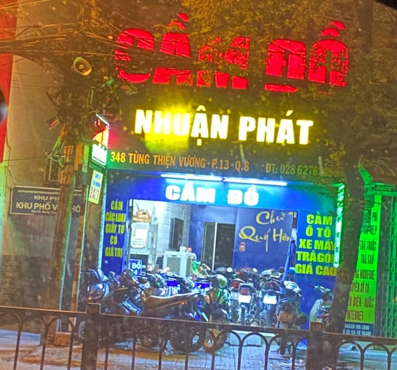 Tiệm cầm đồ Nhuận Phát. Ảnh: Công an nhân dân