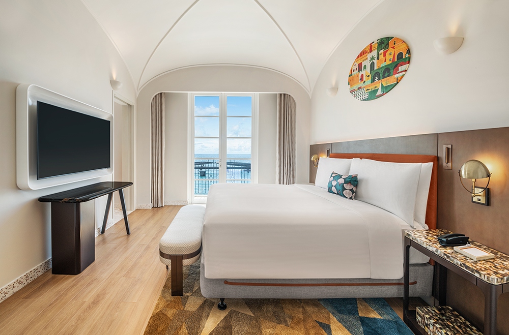 Các phòng tại khách sạn tái hiện vẻ đẹp của những thị trấn ven biển Italy