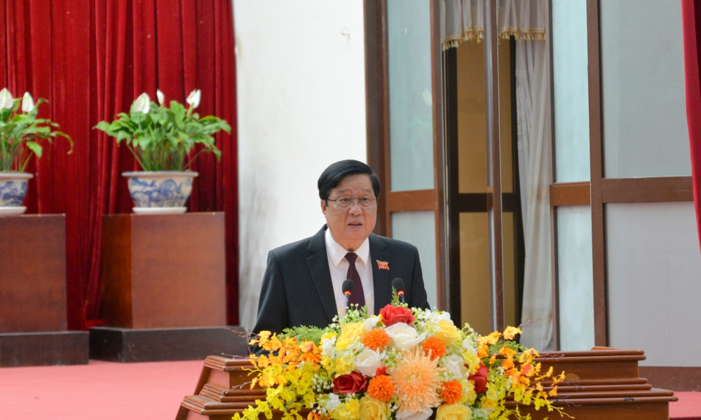 Chủ tịch HĐND thành phố Cần Thơ Phạm Văn Hiểu phát biểu khai mạc