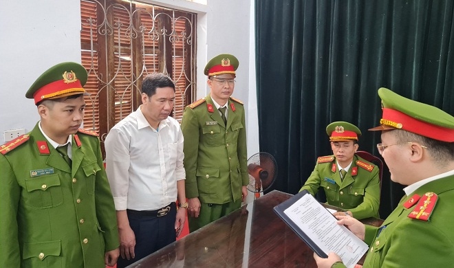 Cơ quan Cảnh sát điều tra công bố quyết định bắt tạm giam đối với Cao Mạnh Thắng