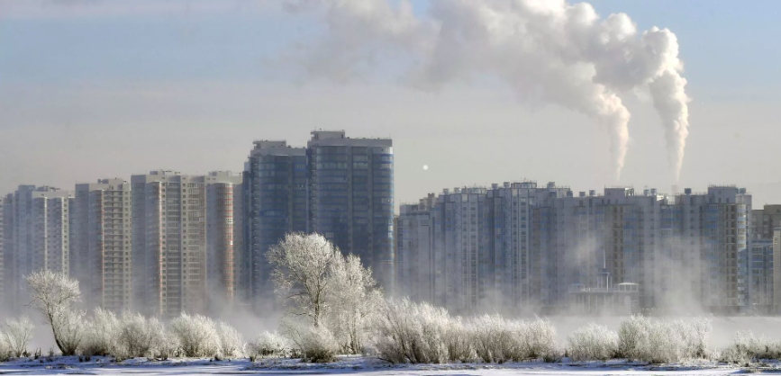 Sương giá ở Krasnoyarsk (Ảnh Ria Novosti)