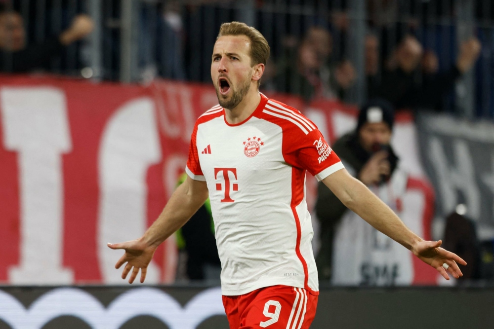 Harry Kane đã ghi tới 20 bàn thắng chỉ sau 15 vòng đấu của Bundesliga mùa này (Ảnh: Getty)