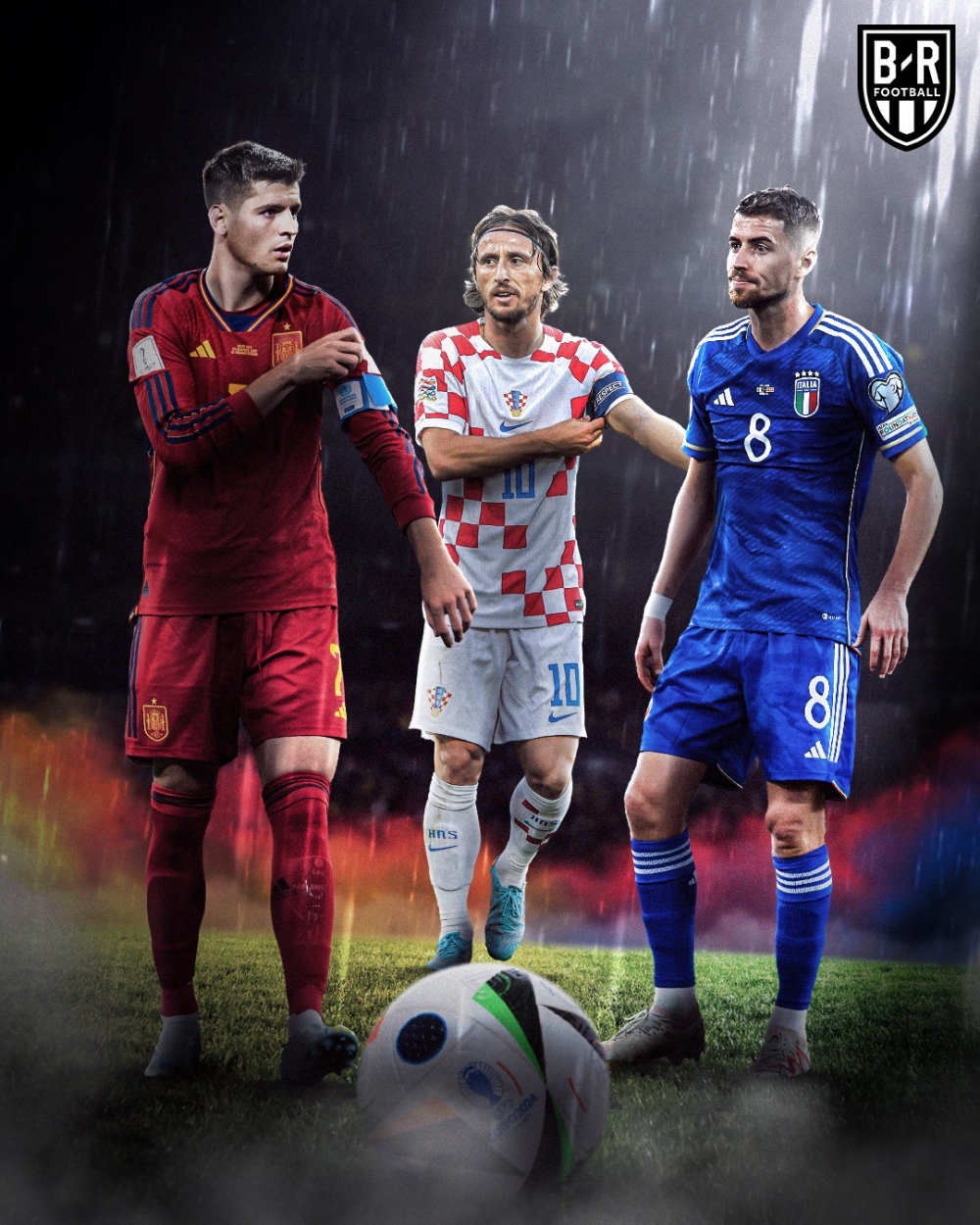 Tây Ban Nha, Croatia và Italia góp mặt trong "bảng tử thần" của VCK EURO 2024 (Ảnh: Bleacher Report Football)