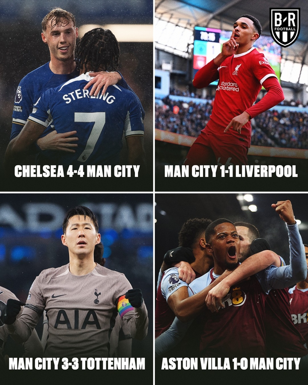 Man City trải qua chuỗi 4 trận không thắng tại Ngoại hạng Anh