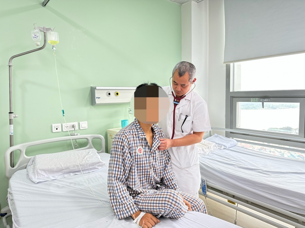 Bệnh nhân phục hồi tốt sau ca phẫu thuật (Ảnh do BV cung cấp)