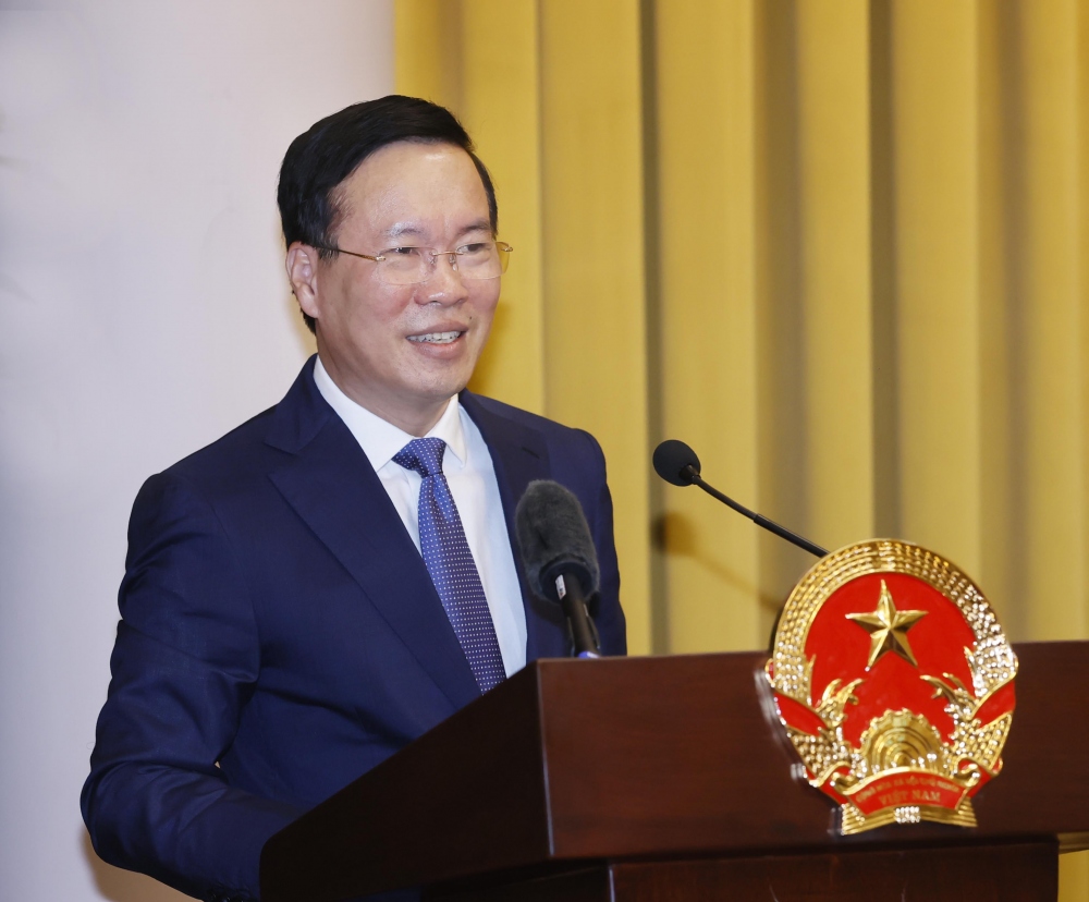 Chủ tịch nước Võ Văn Thưởng phát biểu chỉ đạo tại hội nghị