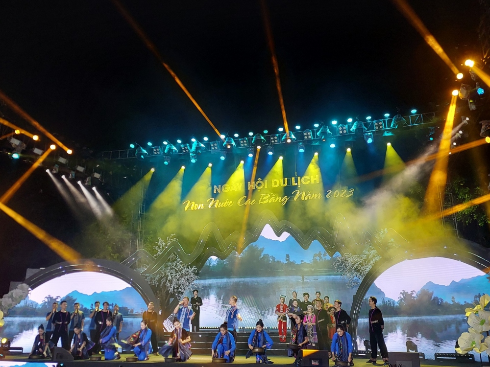 At the opening ceremony 