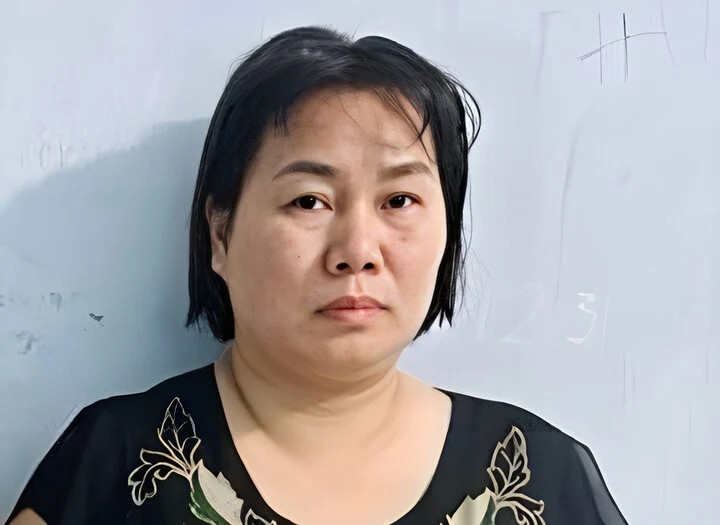Nguyễn Thị Hạ thời điểm bị bắt. (Ảnh: Công an cung cấp)