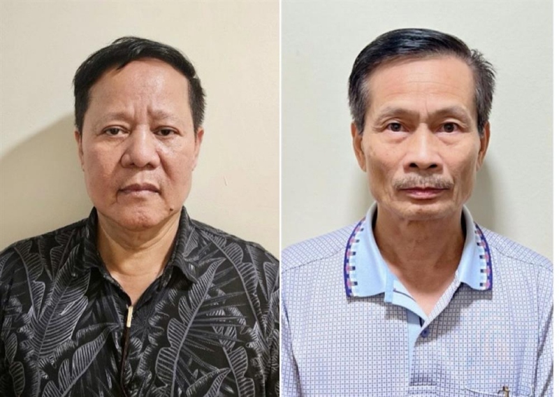 Đoàn Văn Huấn và Nguyễn Văn Chính (từ trái qua)