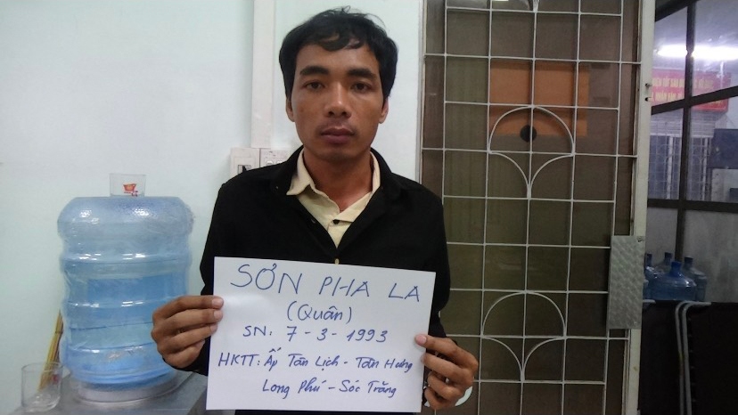 Đối tượng Sơn Pha La bị bắt giữ (ảnh: CACC).