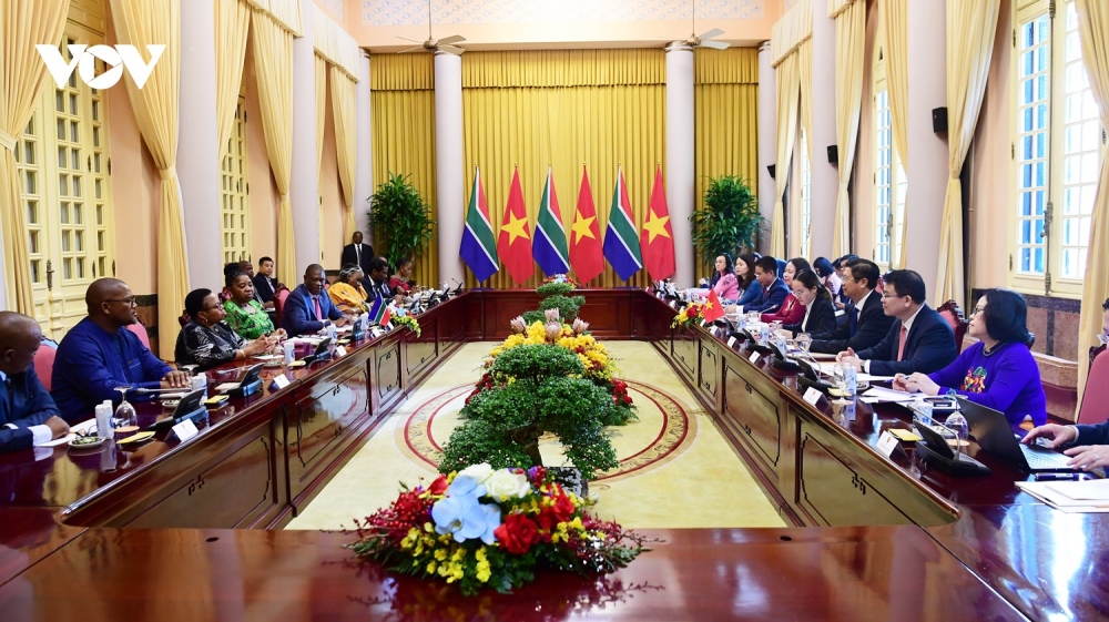 Toàn cảnh buổi hội đàm.
