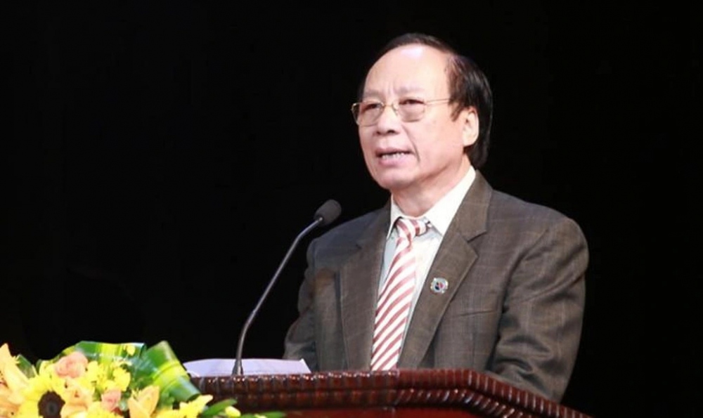 NSND Lê Tiến Thọ - nguyên Thứ trưởng Bộ VH-TT&amp;DL, nguyên Chủ tịch Hội Nghệ sĩ sân khấu Việt Nam (Ảnh: Ban Tổ chức).