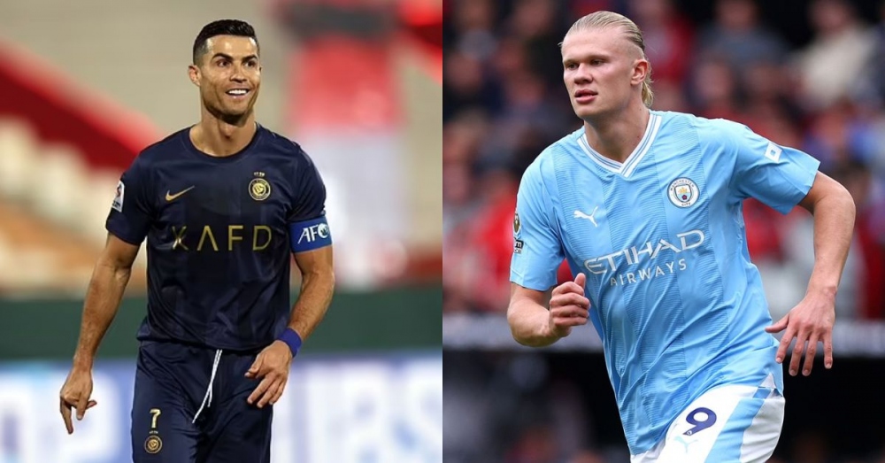 Haaland ghi ít hơn Ronaldo 3 bàn trong năm 2023 (Ảnh: Sportmanor)