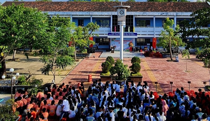 Trường THPT An Nhơn ( Ảnh Facebook Trường THPT số 3 An Nhơn)
