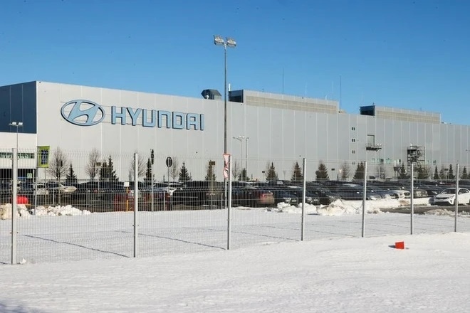 Nhà máy sản xuất ô tô của Hyundai Motor tại St. Petersburg, Nga. (Ảnh: Zuma Press)
