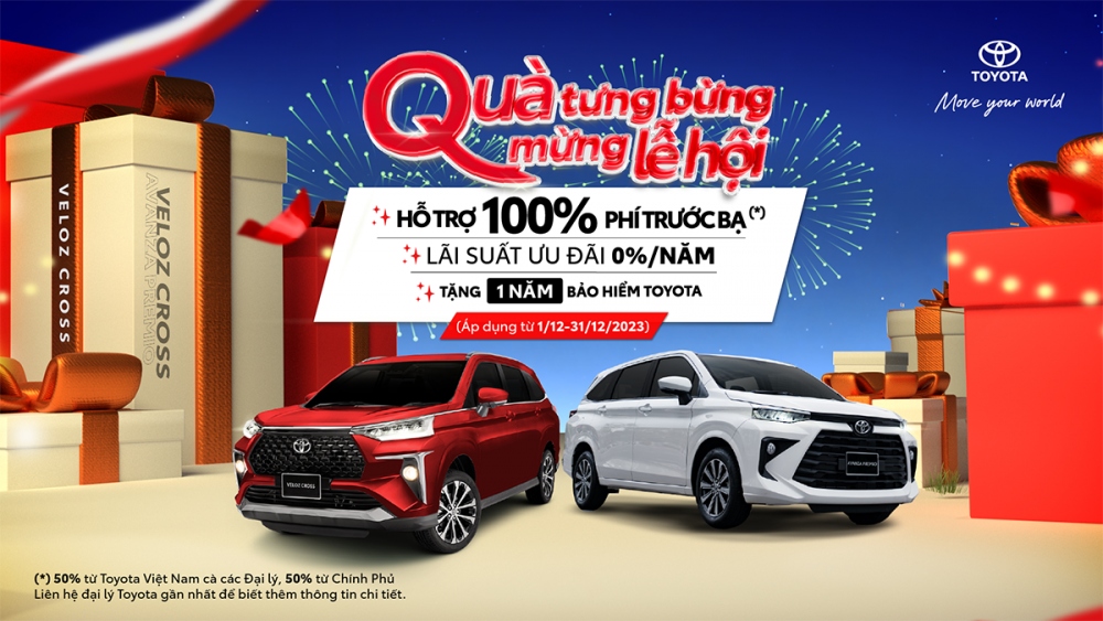Khuyến mại cuối năm cực lớn từ Toyota Việt Nam cho bộ đôi B-MPV