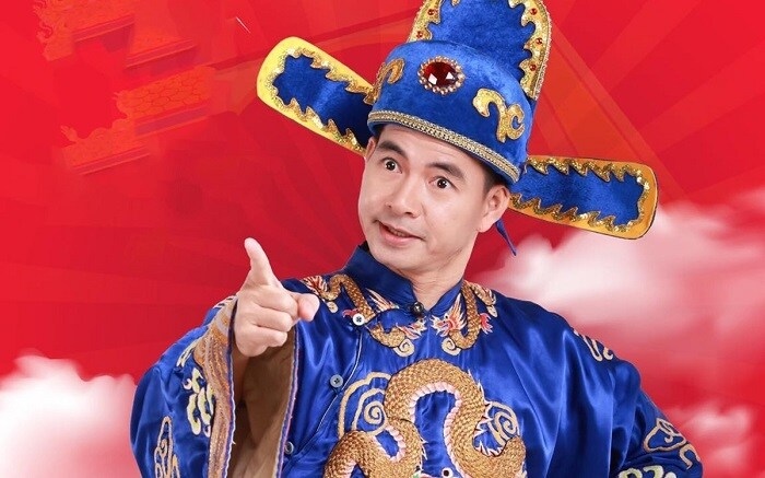 Nghệ sĩ Xuân Bắc trong vai "Nam tào".