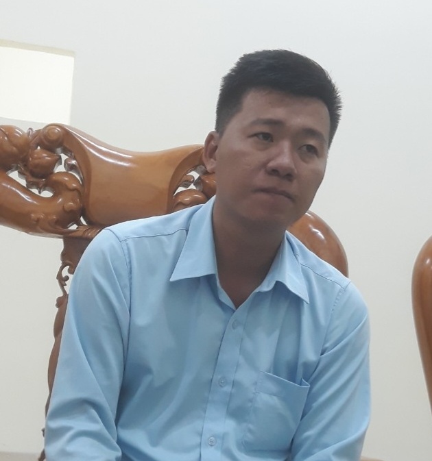 Ông Lê Minh Luân – Phó Giám đốc phụ trách Phòng giao dịch Vietbank Cần Giuộc (ảnh CA cung cấp)