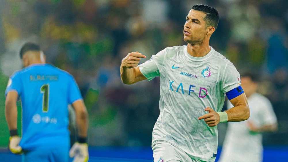 Ronaldo lập cú đúp giúp Al Nassr thắng Al Ittihad 5-2. (Ảnh: Getty)
