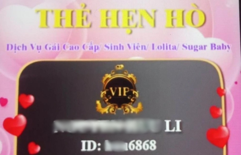 Sau khi nộp tiền vào tài khoản, khách hàng sẽ được cấp “thẻ hẹn hò online” có hạn sử dụng 12 tháng