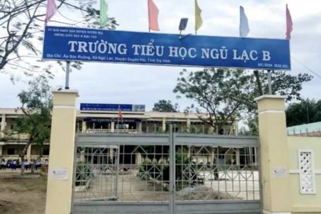 Trường Tiểu học Ngũ Lạc B ở huyện Duyên Hải, tỉnh Trà Vinh