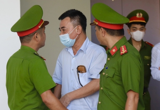 Bị cáo Nguyễn Anh Tuấn, cựu Phó Giám đốc Công an Hà Nội tại phiên tòa sơ thẩm.