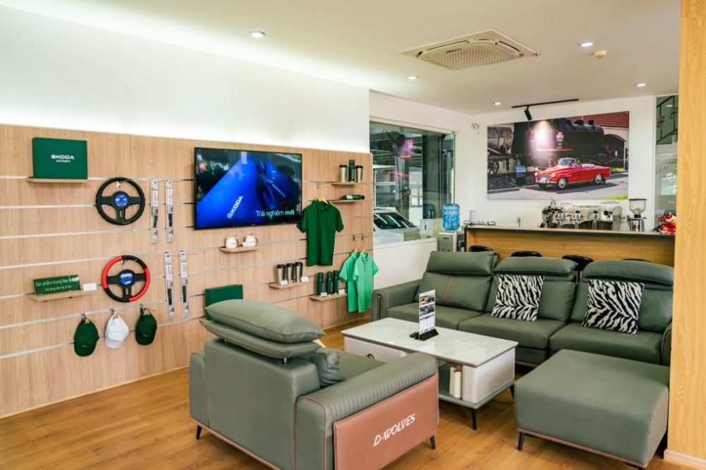 Phòng chờ trung tâm dịch vụ tại đại lý ủy quyền của Skoda Việt Nam
