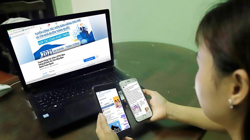 Nhiều sinh viên suýt rơi vào bẫy "việc nhẹ lương cao" khi tìm việc qua mạng xã hội. 