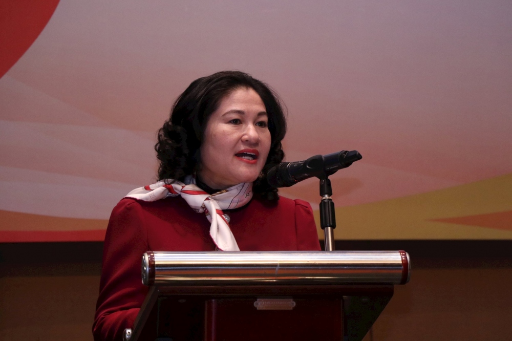 Bà Nguyễn Thị Hà, Thứ trưởng Bộ Lao động - Thương binh và Xã hội, Phó Chủ tịch Thường trực Ủy ban quốc gia vì sự tiến bộ của phụ nữ Việt Nam