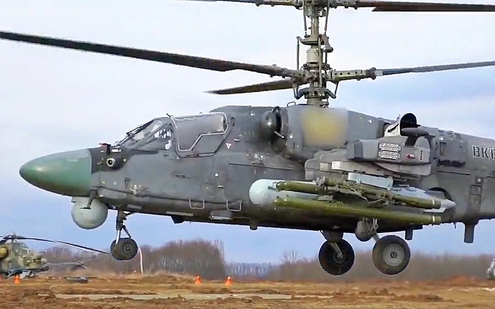 Trực thăng tấn công Ka-52 của Nga. Ảnh: The Drive