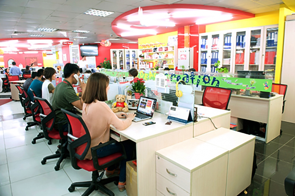 Khu vực làm việc của Vietjet hiện đại, khơi gợi cảm hứng sáng tạo cho nhân viên - Ảnh: T.L)