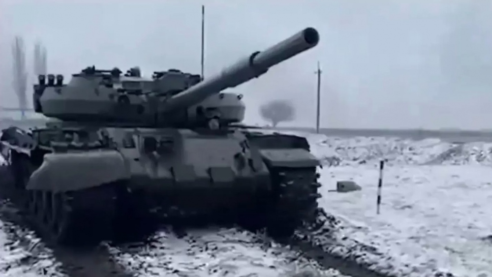Xe tăng T-62 được trang bị cho Lữ đoàn 154 của Ukraine. Ảnh: Bộ Quốc phòng Ukraine