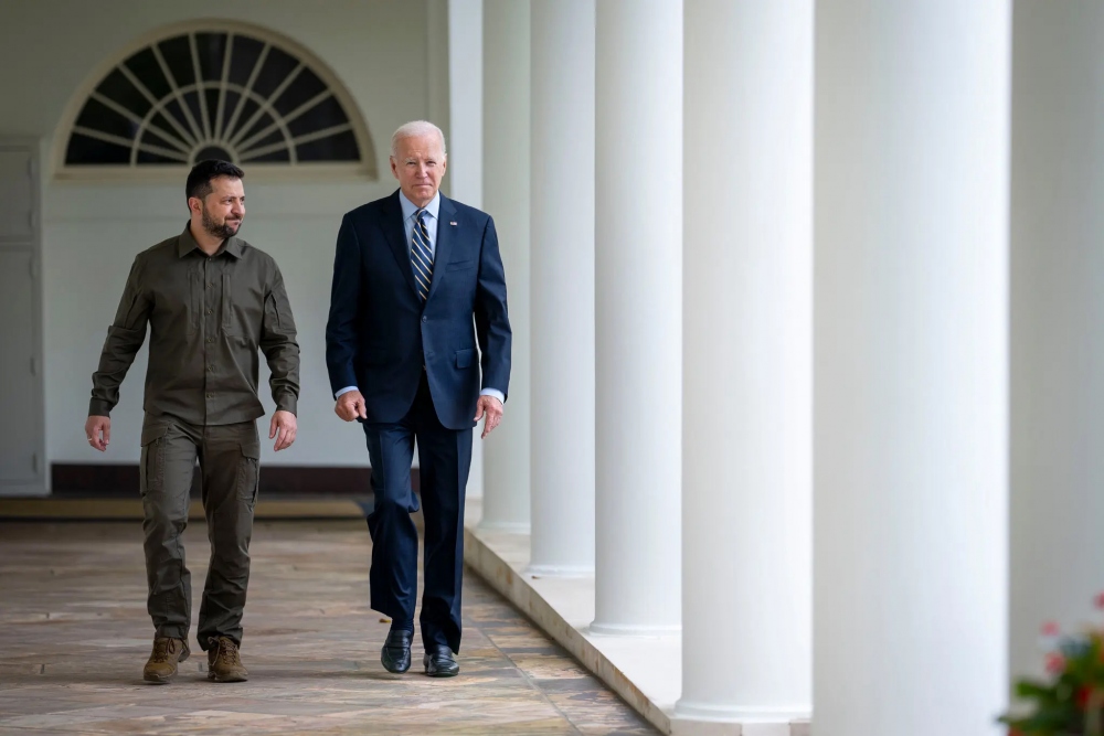 Tổng thống Ukraine Volodymyr Zelensky thăm Mỹ hồi tháng 9/2023. Ảnh: NYTimes