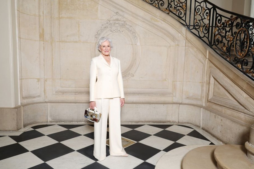 Glenn Close tham dự show diễn Dior Haute Couture.