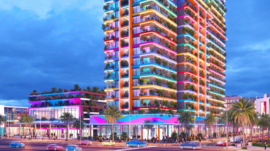 Tòa tháp Ibiza Party Resort với chuỗi căn hộ khách sạn 5 sao