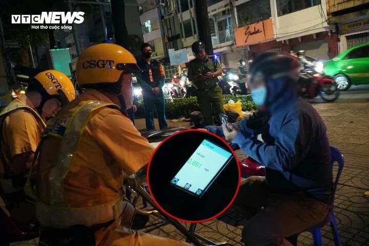 Làm việc với CSGT, anh T. liên tục nói hối hận nhưng không chịu hợp tác
