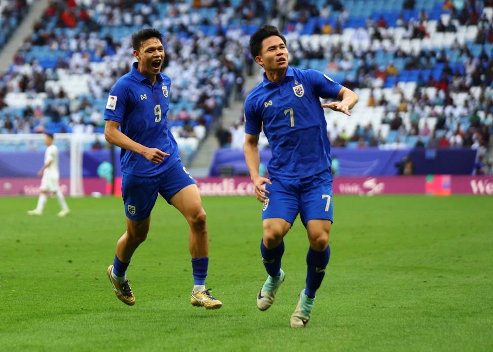 Thái Lan bị loại khỏi Asian Cup 2023 (Ảnh: Reuters).